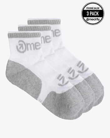 Ponožky Meatfly Middle Triple Pack, White