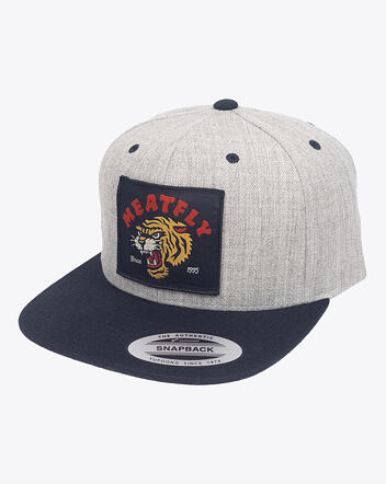 Pánska šiltovka Meatfly Flanker Snapback, Grey Heather/Black