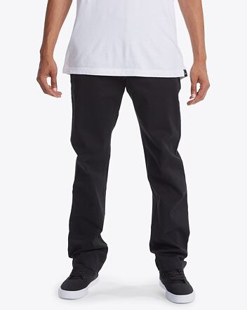 Pánske nohavice DC Shoes Worker Straight Chino, Black