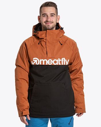 Pánska SNB & SKI bunda Meatfly Slinger Premium, Brown/Black