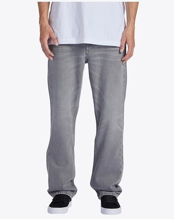 Pánske nohavice DC Shoes Worker Straight, Grey Wash