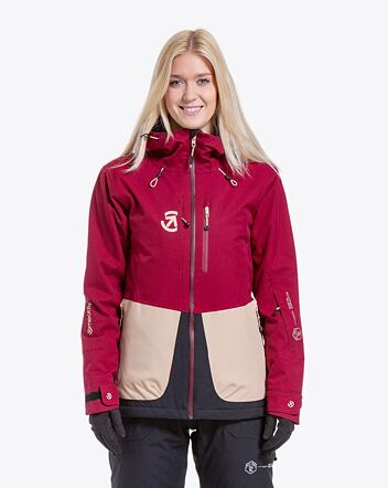 Dámska SNB & SKI bunda Meatfly Gaia, Beet Red