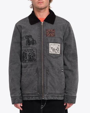 Pánska bunda Volcom Fa Keutchi Jacket, Black