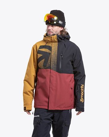 Pánska SNB & SKI bunda Meatfly Shader, Wood / Merlot