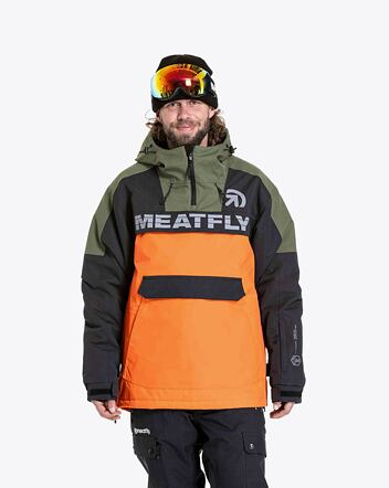 Pánska SNB & SKI bunda Meatfly Zenith, Orange/Black