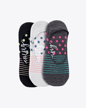 Ponožky Meatfly Low socks - Triple pack, F/ Dots, Stripes