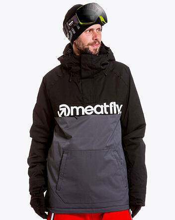 Pánska SNB & SKI bunda Meatfly Slinger Premium, Dark Grey/Black