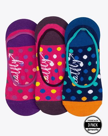 Ponožky Meatfly Low Socks Triple Pack, Navy / Fuchsia