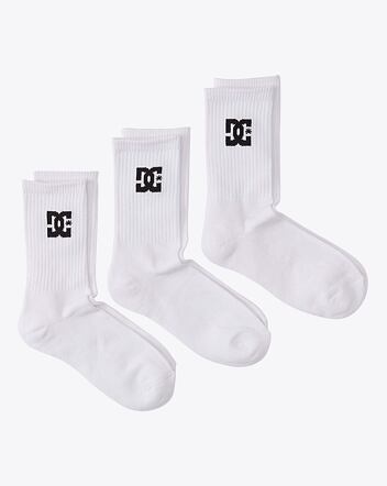 Pánske ponožky DC Shoes SPP DC Crew 3PK, Snow White