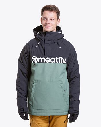 Pánska SNB & SKI bunda Meatfly Slinger, Sea Spray/Black