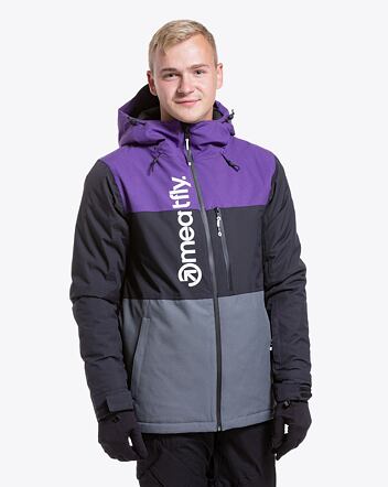 Pánska SNB & SKI bunda Meatfly Manifold, Petunia/Dark Grey