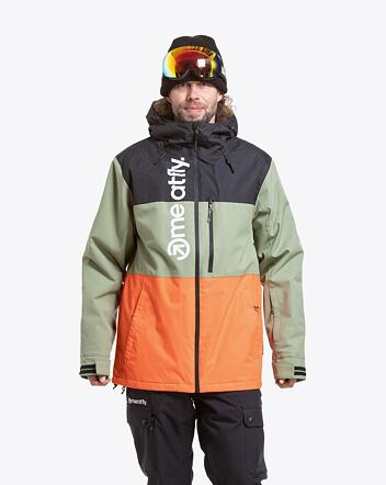 Pánska SNB & SKI bunda Meatfly Manifold, Black / Orange