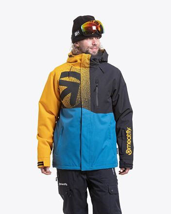 Pánska SNB & SKI bunda Meatfly Shader, Sunflower/Blue