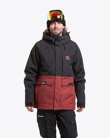 Pánska SNB & SKI bunda Meatfly Vertigo, Merlot/Black