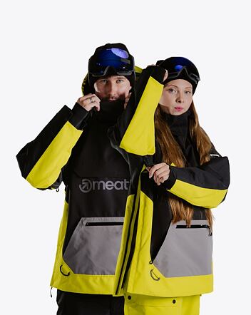 Unisex SNB & SKI bunda Meatfly Maddie, Grey lime
