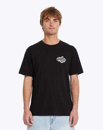 Pánske tričko Volcom Startlog Bsc, Black