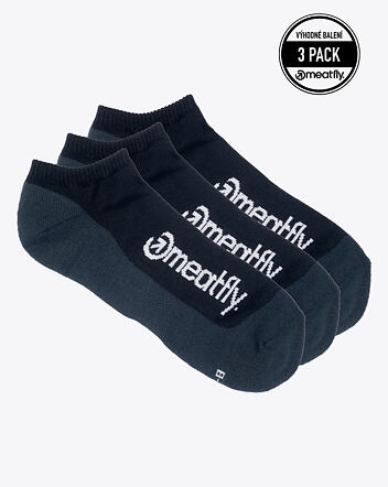 Ponožky Meatfly Boot Triple Pack, Black