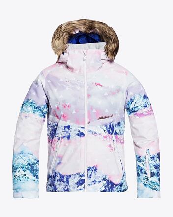 Detská SNB & SKI bunda Roxy Jet Ski, Bright White Pyrennes