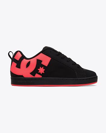 Dámske topánky DC Shoes Court Graffik, Black/Hot Pink