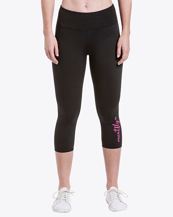 Dámske legíny Meatfly Edna, Dark Pink Logo