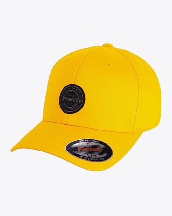 Šiltovka Meatfly Raptor Flexfit, Black Round/Gold