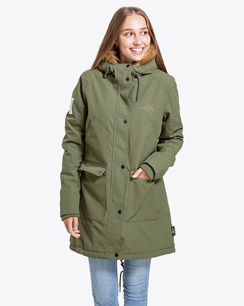 Dámska parka Meatfly Amber, Olive