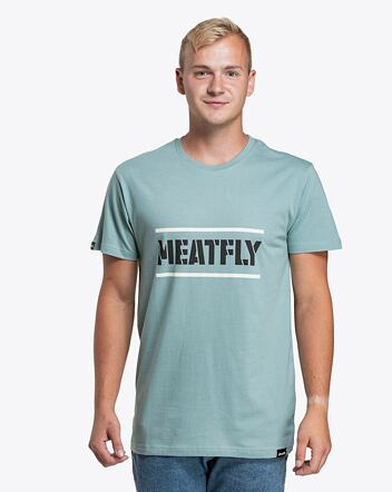 Pánske tričko Meatfly Rele, Dusty Mint