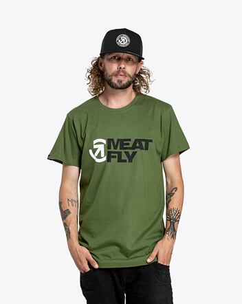 Pánske tričko Meatfly Revital, Olive