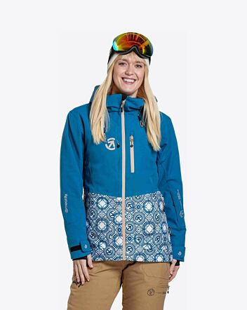 Dámska SNB & SKI bunda Meatfly Gaia, Mosaic/Blue