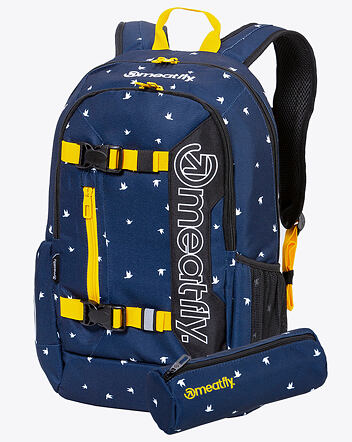 Batoh Meatfly Basejumper 6 + PERAČNÍK ZADARMO, K - Birds Dark Navy