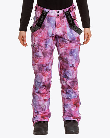 Dámske SNB & SKI nohavice Meatfly Foxy Premium, Universe Pink