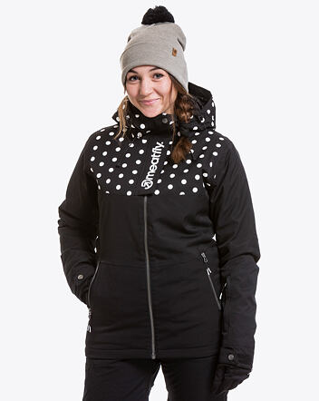 Dámska bunda SNB & SKI Meatfly Kirsten Premium, Black Dot/Black