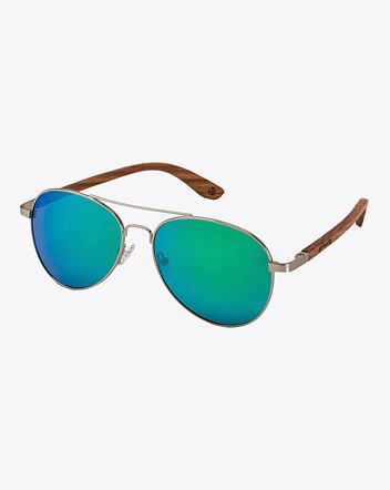 Slnečné okuliare Meatfly Aviator, Green