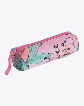Puzdro Meatfly X Pura Vida Basic Case, Mint Flowers