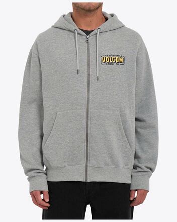 Pánska mikina Volcom Watanite Zip Fleece, Heather Grey