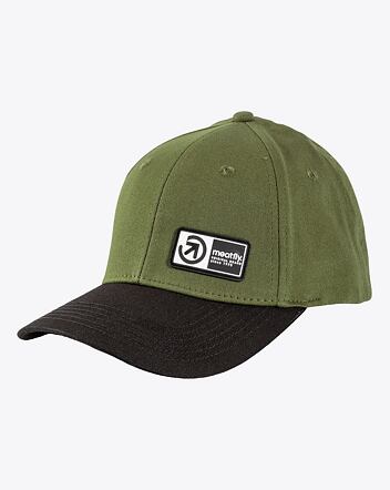 Šiltovka Meatfly Wayne Flexfit, Brand Olive / Black