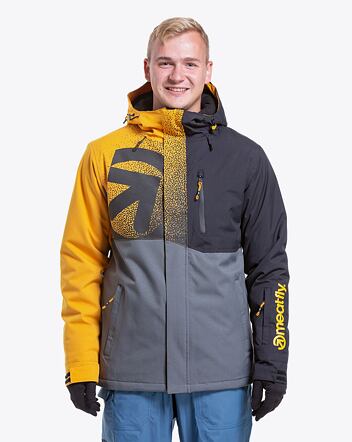 Pánska SNB & SKI bunda Meatfly Shader, Sunflower/Dark Grey