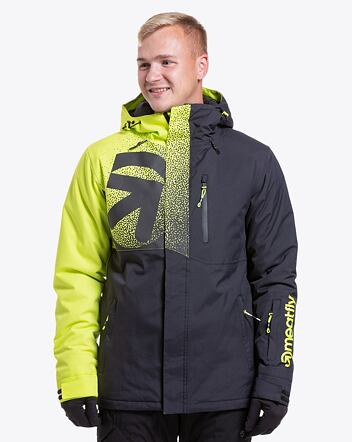 Pánska SNB & SKI bunda Meatfly Shader, Acid Lime/Black