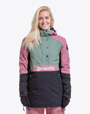 Dámska bunda SNB & SKI Meatfly Aiko, Sea Spray/Black