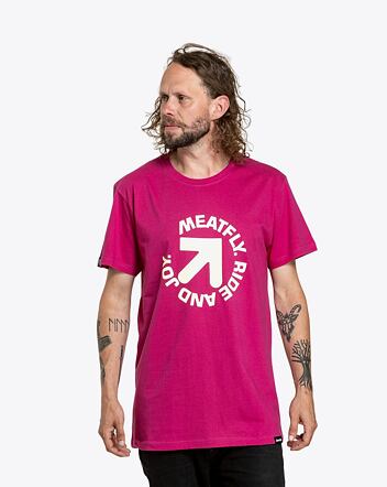 Pánske tričko Meatfly Arrow, Magenta