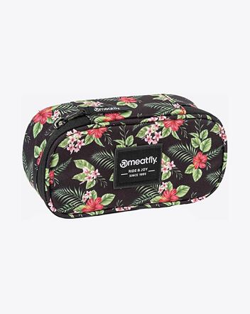 Púzdro Meatfly Pencil Case, Tropical Black