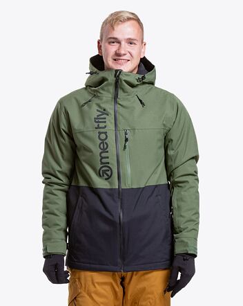 Pánska SNB & SKI bunda Meatfly Manifold, Bronze Green/Black