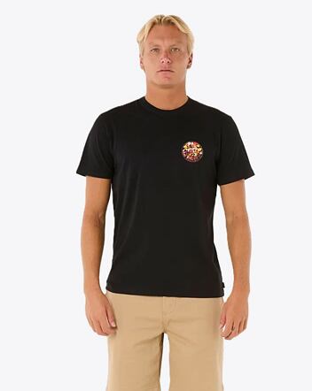 Pánske tričko Rip Curl Wettie Passage Icon, Black