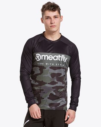Pánsky bike dres Meatfly Cliff, Rampage Camo/Black