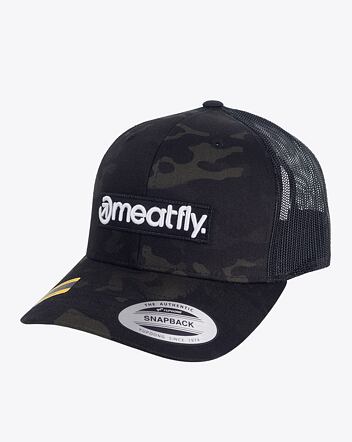 Šiltovka Meatfly MF Logo Trucker, Black Multicam