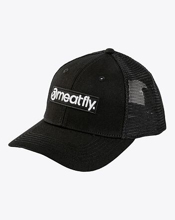 Šiltovka Meatfly Caleb Trucker, Black Basic Logo