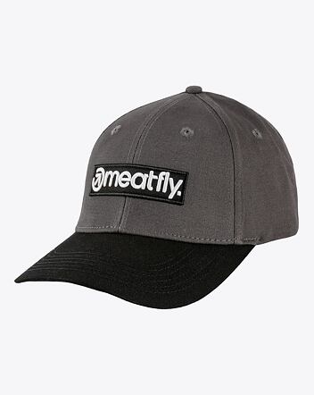 Šiltovka Meatfly Wayne Flexfit, Grey / Black Basic Logo