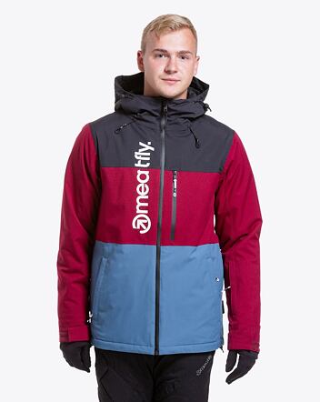 Pánska SNB & SKI bunda Meatfly Manifold, Beet Red/Slate Blue