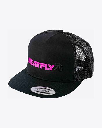 Šiltovka Meatfly Percy Trucker Snapback, Magenta / Black