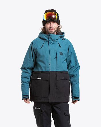 Pánska SNB & SKI bunda Meatfly Vertigo, Deep Ocean / Black